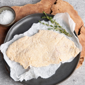 Varkensschnitzel, gepaneerd, ca. 250 gram