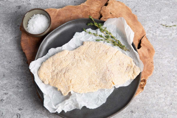 Varkensschnitzel, gepaneerd, ca. 250 gram