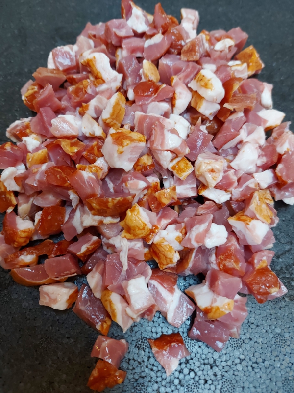 Magere spekblokjes, varken, ca. 250 gram